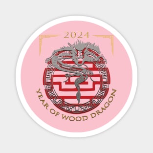 Chinese New Year of Wood Dragon 2024 Magnet